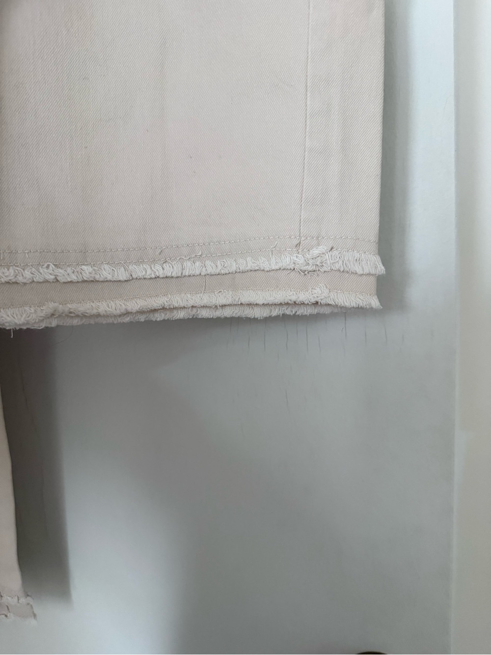 LOFT Cream Wide-Leg Jeans - Picture 3 of 6